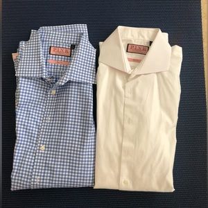 PINK Men’s Dress Shirt Slim 17 1/2